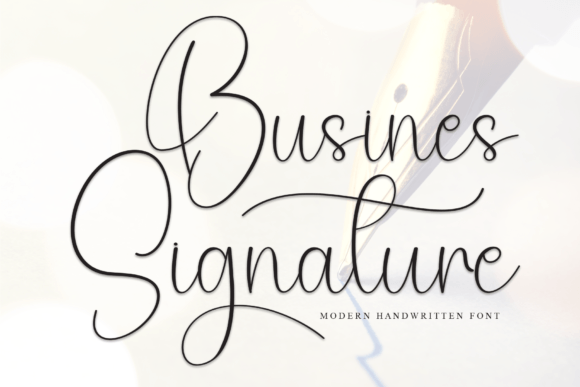 Busines Signature Font for Makers