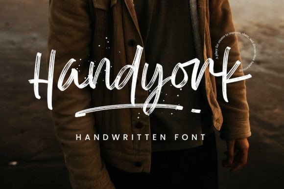 Handyork Font Review: A Textured Brush Typeface for Campaigns