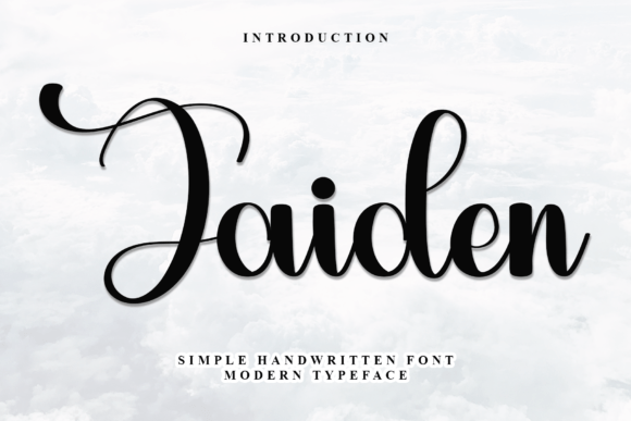 Jaiden: A Handwritten Typeface for Editorial Warmth