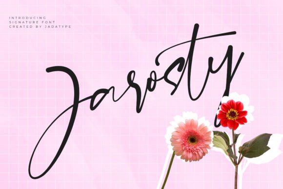 Jarosty: A Modern Script Font for Web Design