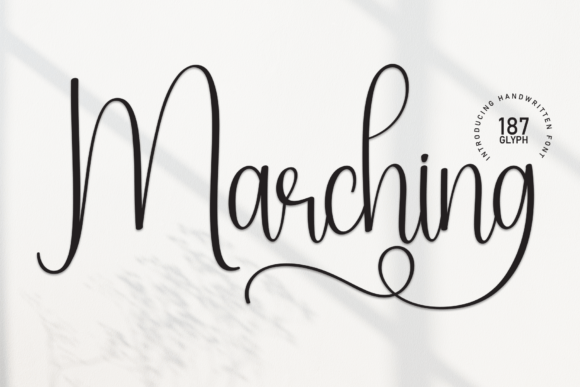 Marching: A Handwritten Font to Elevate Your Brand
