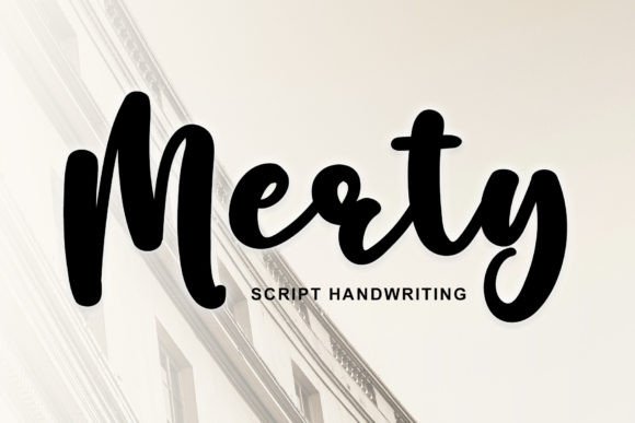 Merty: A Handwritten Typeface for Modern Editorial Design