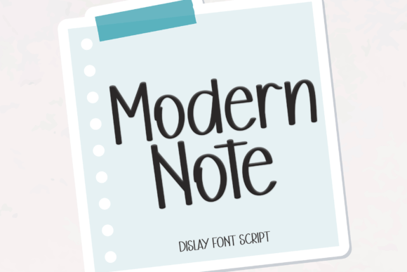 Modern Note: A Handwritten Typeface for Authentic Branding