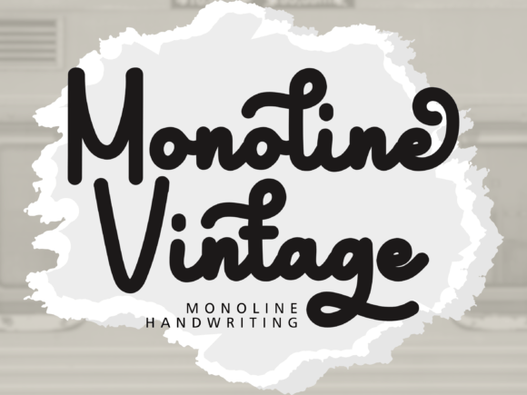 Monoline Vintage: The Perfect Script Font for Handmade Brands