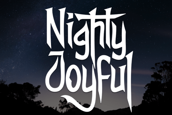 Nighty Joyful Font Review for Campaigns