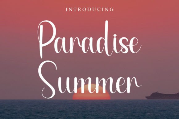 Paradise Summer: A Handwritten Font for Branding