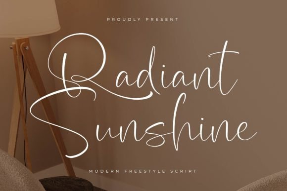 Radiant Sunshine: A Modern Script Font for Web Design