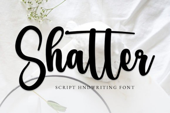 Shatter: A Dainty Script Font for Editorial Elegance
