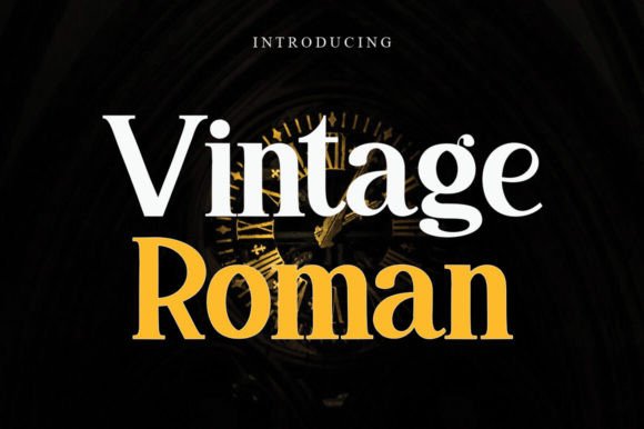 Vintage Roman Font: Elevate Your Brand Identity